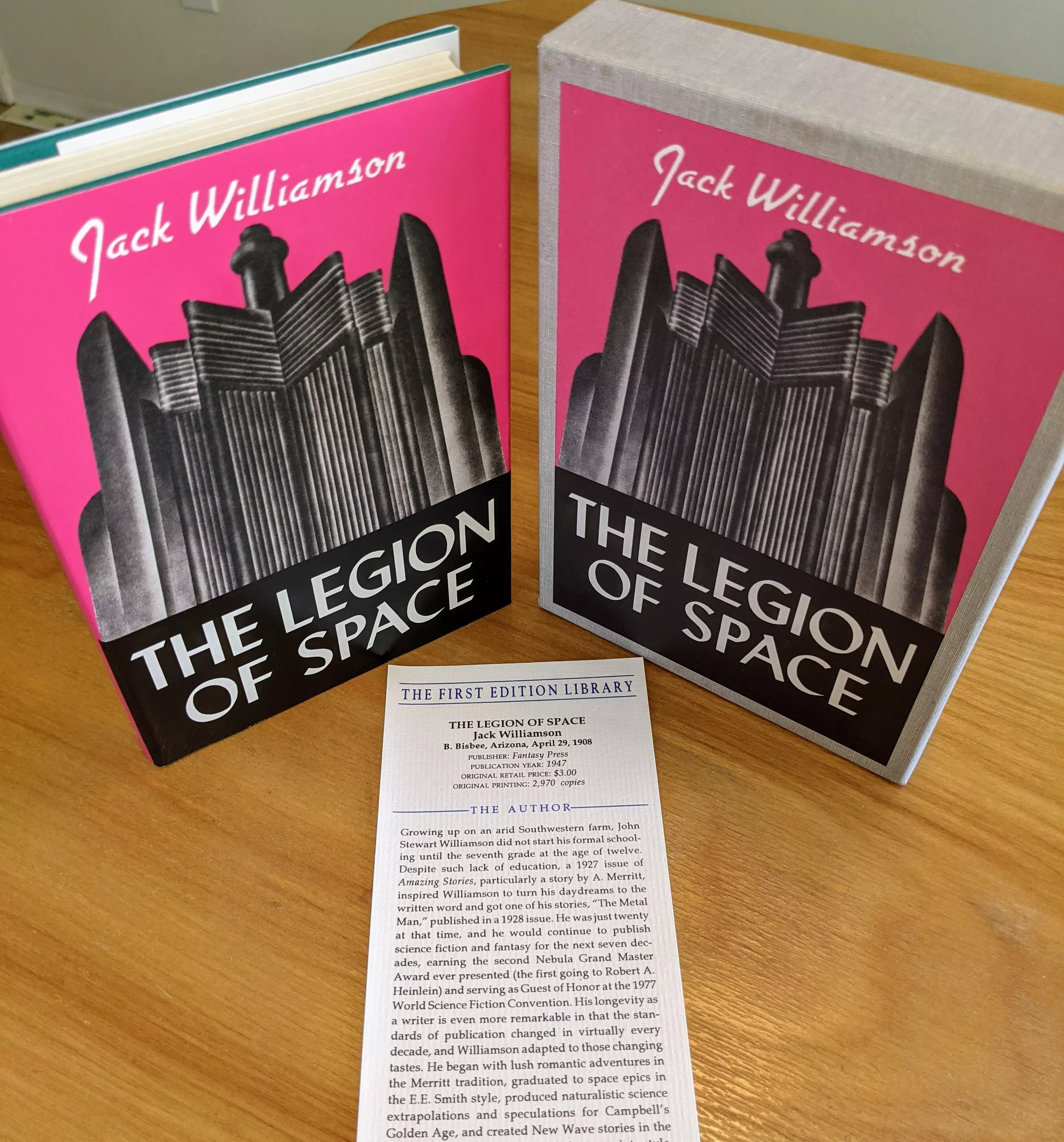 As New Hardback Book with Original Illustrated Dust Jacket and Slipcase & Publisher's Notes Card
	  - From the Golden Age of Science Fiction First Edition Library