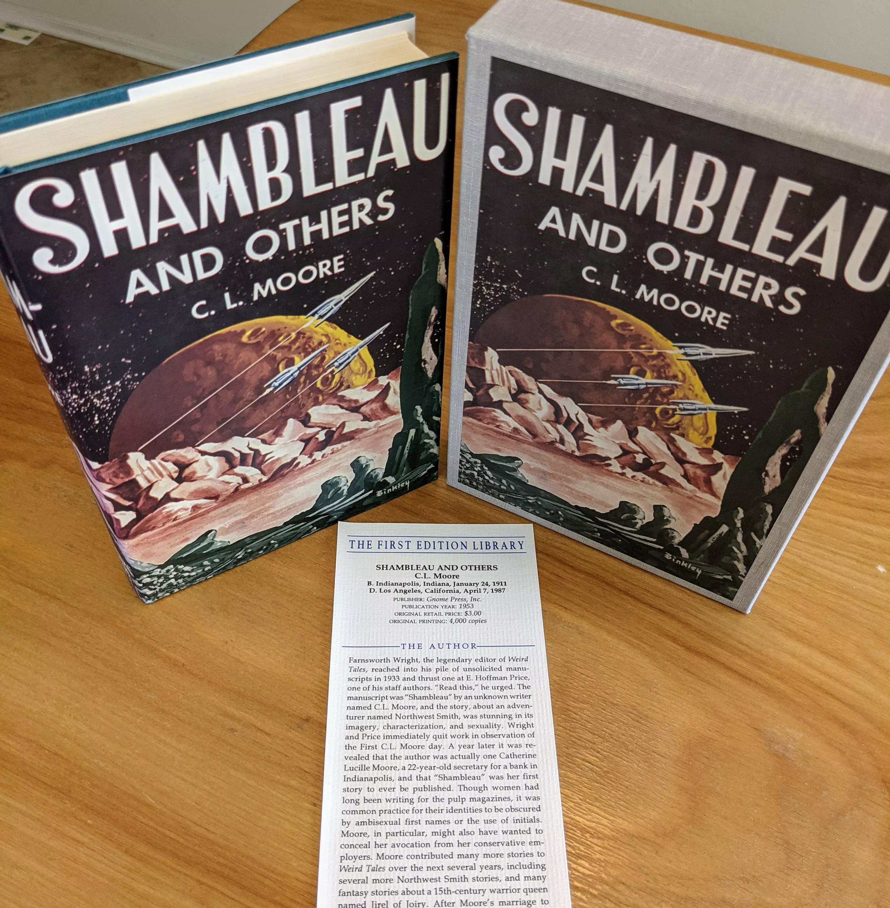 As New Hardback Book with Original Illustrated Dust Jacket and Slipcase & Publisher's Notes Card
	  - From the Golden Age of Science Fiction First Edition Library