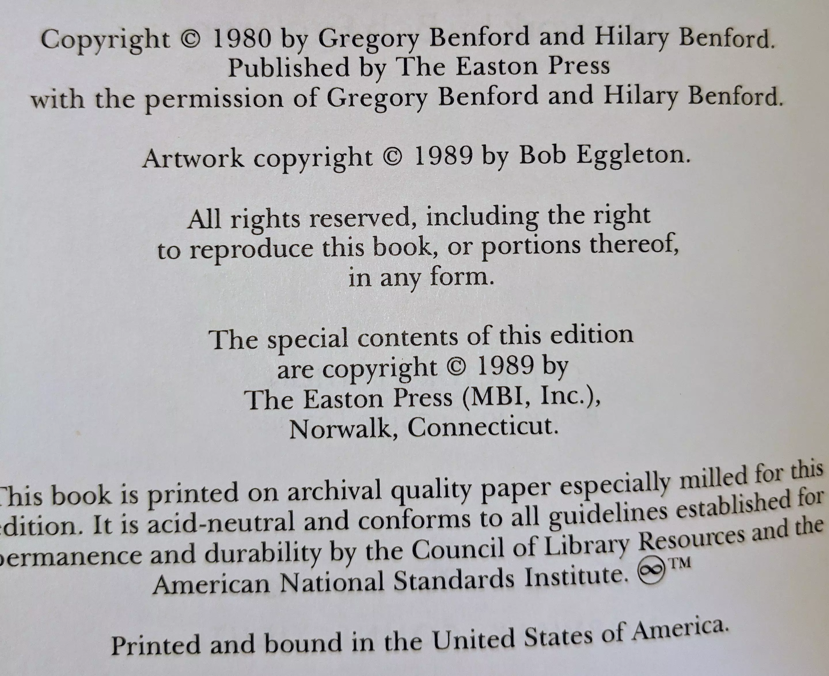 Stunning Navy Blue Leather Bound hardback book with hubbed spine, cover artwork in 22kt gold, printed on archival paper with gold gilded edges, smyth sewing & concealed muslin joints
	  - original artwork by Bob Eggleton