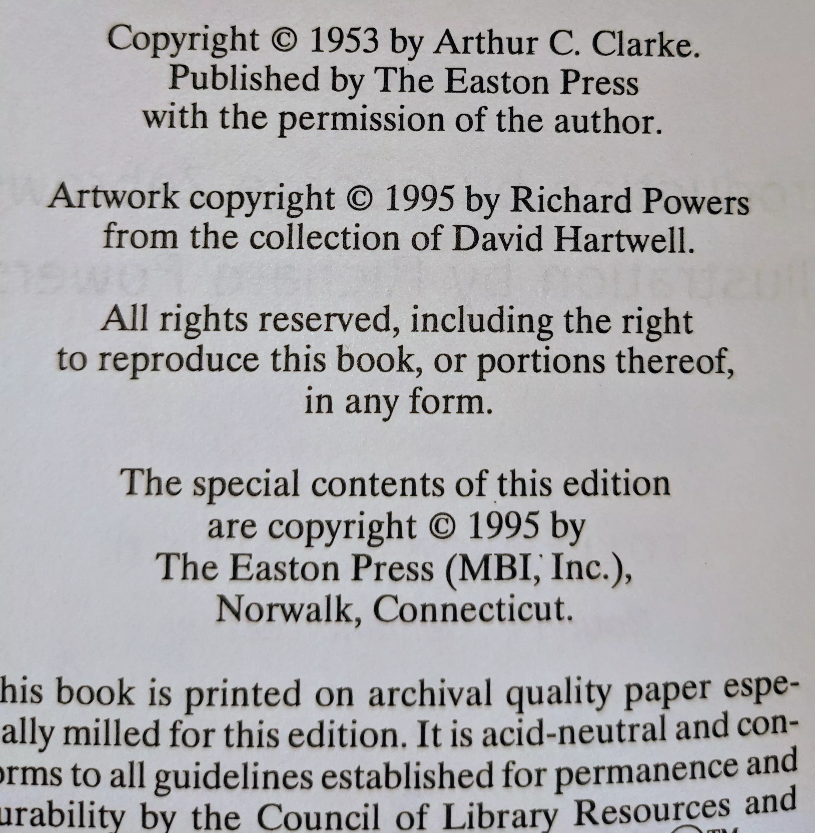 Stunning Red Leather Bound hardback book with hubbed spine, cover artwork in 22kt gold, printed on archival paper with gold gilded edges, smyth sewing & concealed muslin joints
	  - original artwork by Richard Powers