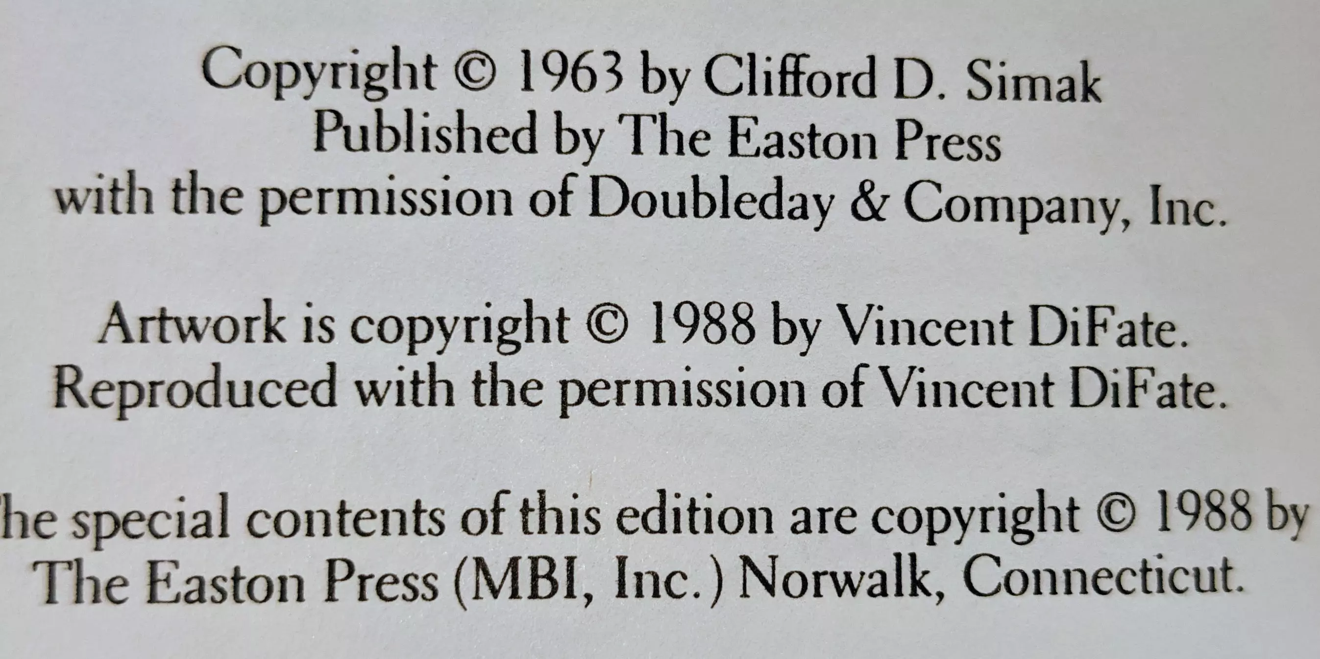 Stunning Red Leather Bound hardback book with hubbed spine, cover artwork in 22kt gold, printed on archival paper with gold gilded edges, smyth sewing & concealed muslin joints
	  - original artwork by Vincent DiFate