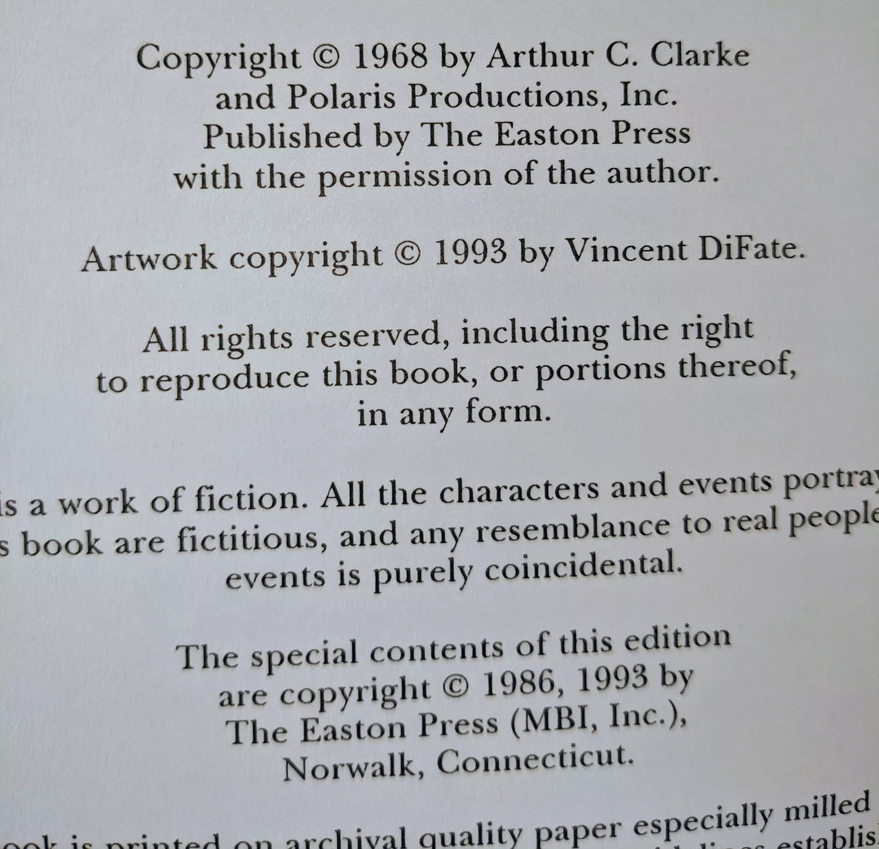 Stunning Blue Leather Bound hardback book with hubbed spine, cover artwork in 22kt gold, printed on archival paper with gold gilded edges, smyth sewing & concealed muslin joints
	  - original artwork by Vincent DiFate